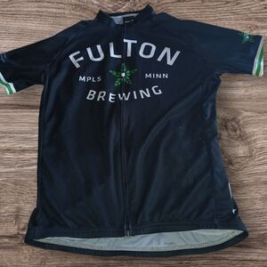 Fulton Brewing Black Cycling Jersey